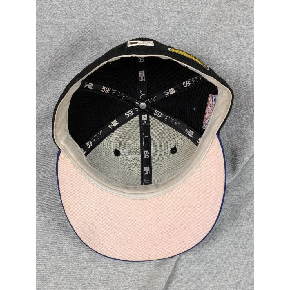 Los Angeles Dodgers Hat Cap Fitted Mens 7 Black 59FIFTY New Era Palm Taco 50th